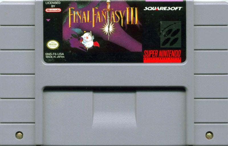Final Fantasy III - Super Nintendo (SNES) Game Cartridge
