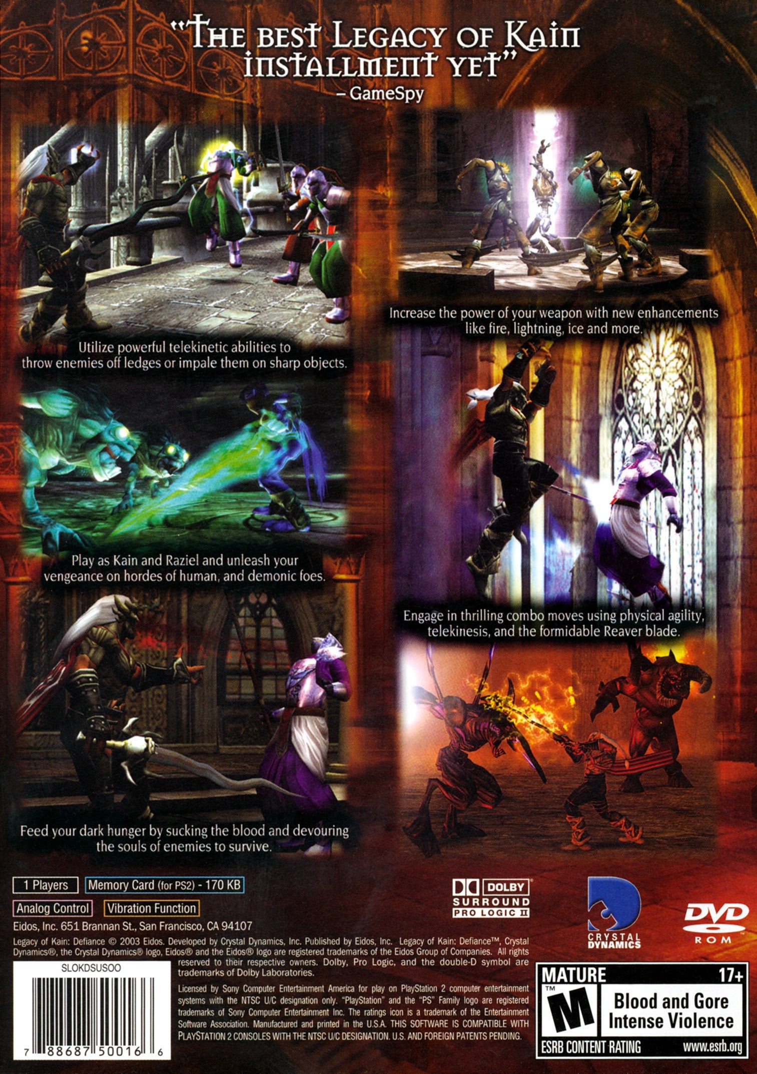 The Legacy of Kain Series: Defiance - PlayStation 2 (PS2) Game For ...