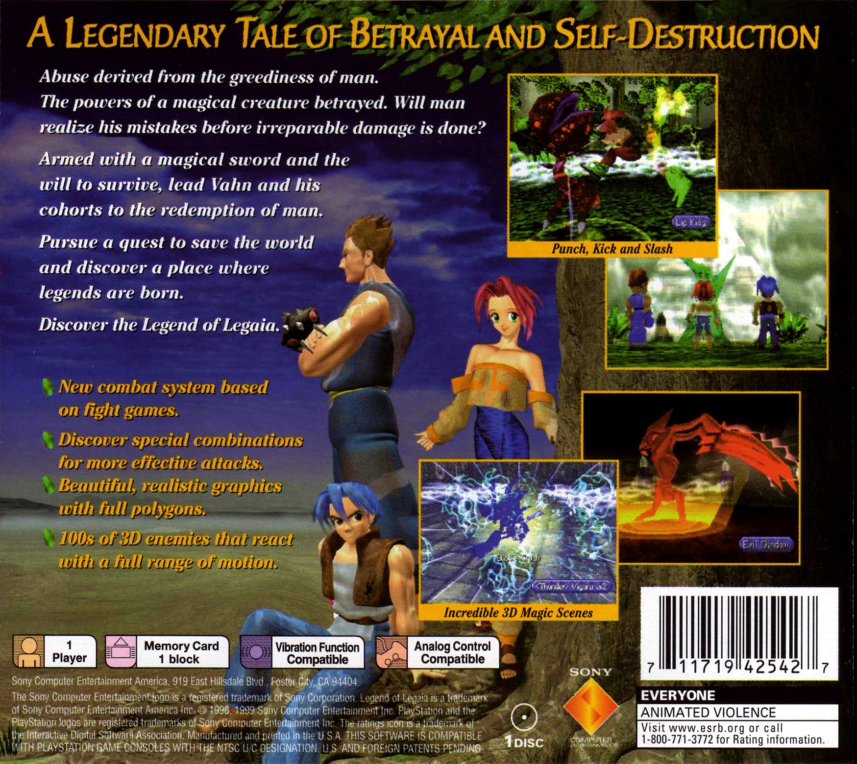 Legend Of Legaia - PlayStation 1 (PS1) Game