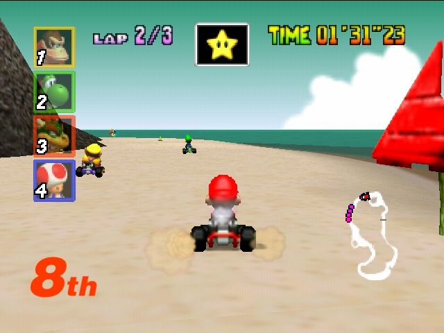 Mario Kart 64 (Player's Choice) - Authentic Nintendo 64 (N64) Game Cartridge