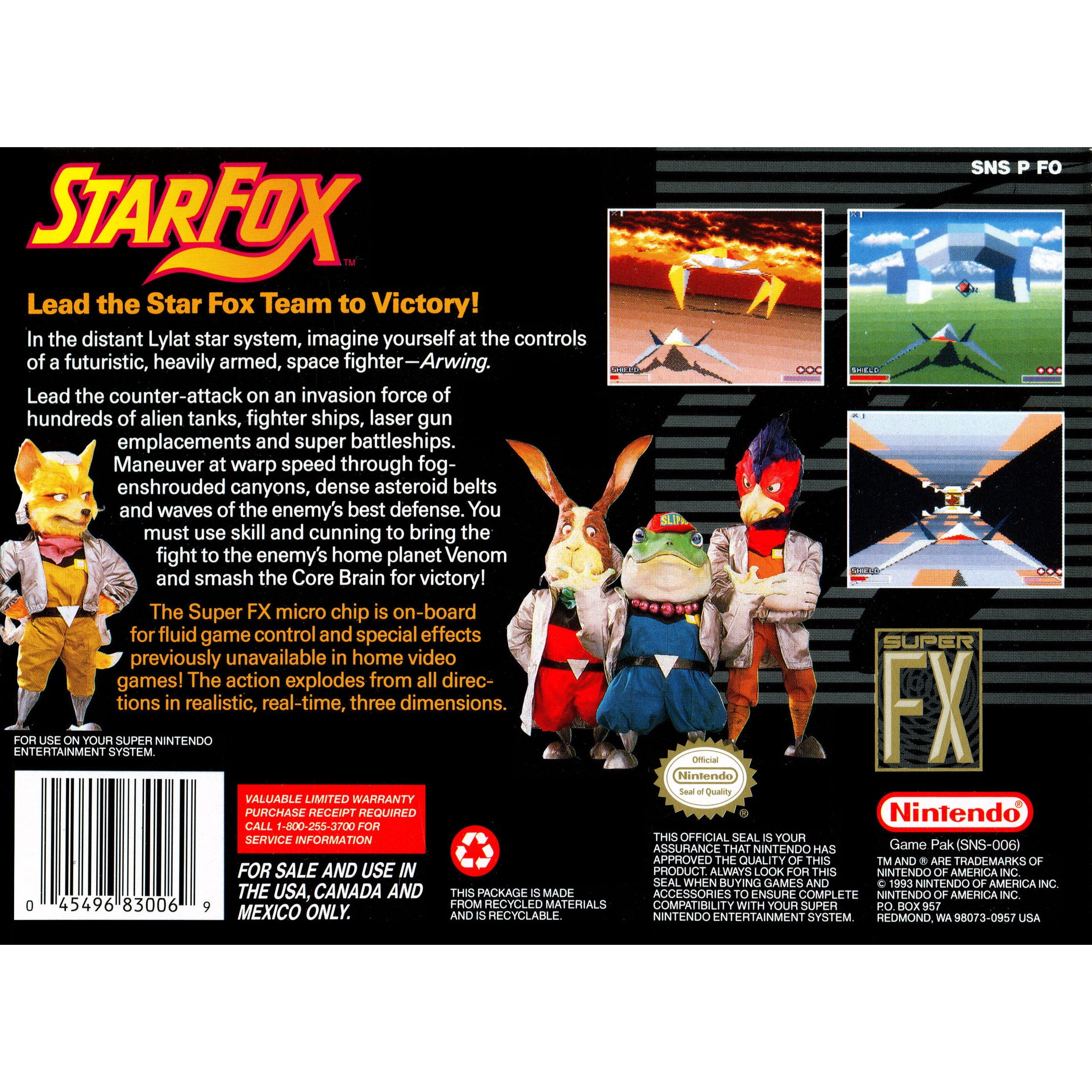 Star Fox - Super Nintendo (SNES) Game
