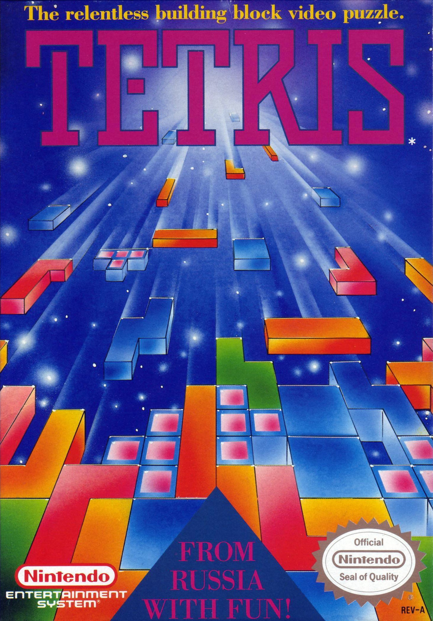 Tetris - Authentic NES Game Cartridge - YourGamingShop.com - Buy, Sell, Trade Video Games Online. 120 Day Warranty. Satisfaction Guaranteed.