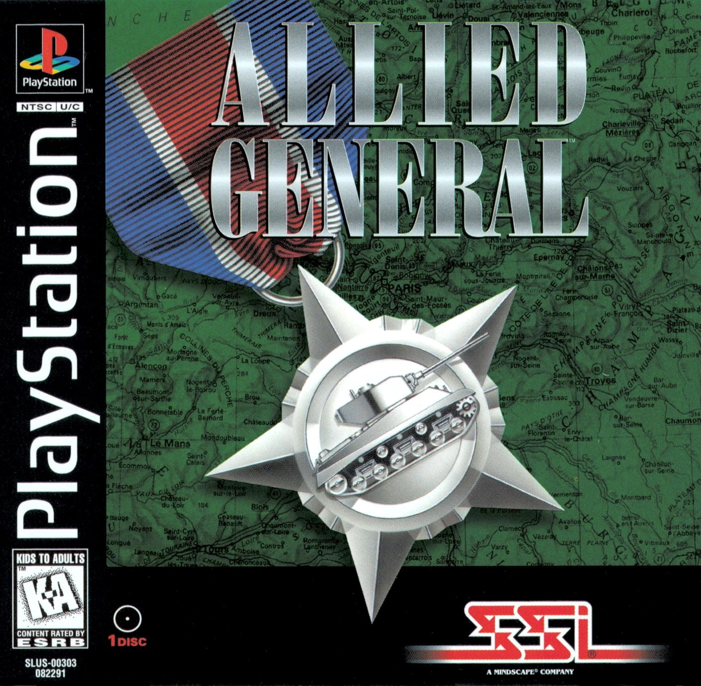 Allied General - PlayStation 1 (PS1) Game