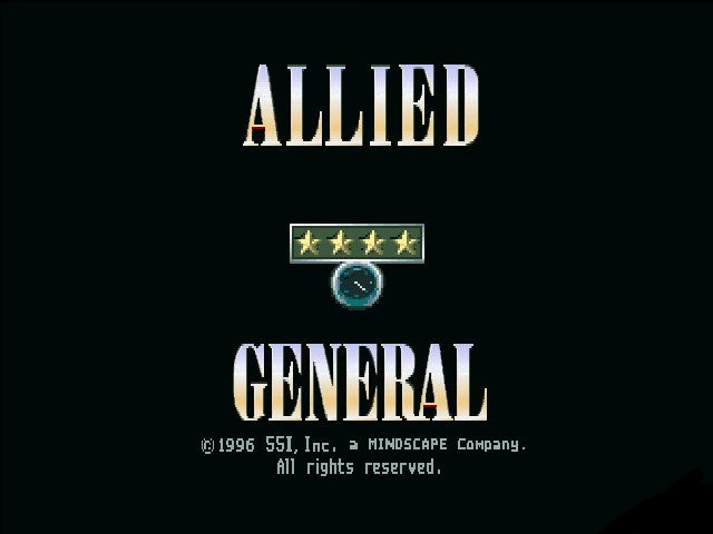 Allied General - PlayStation 1 (PS1) Game