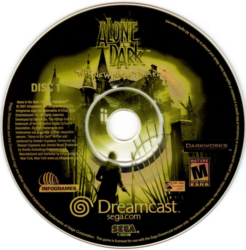 Alone in the Dark: The New Nightmare - Sega Dreamcast Game