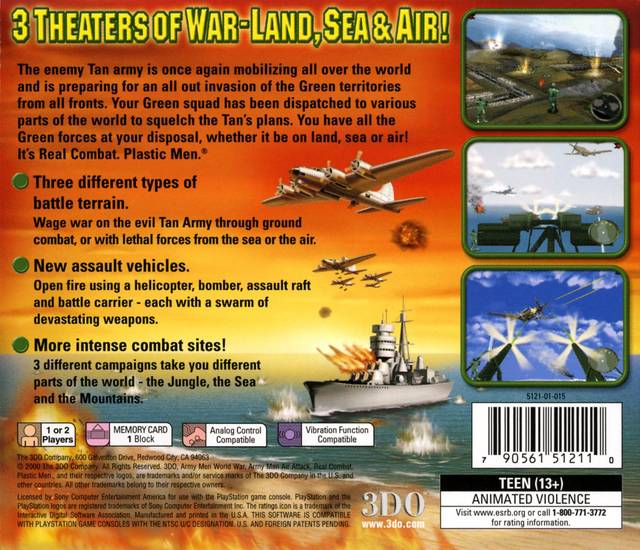 Army Men: World War - Land, Sea, Air - PlayStation 1 (PS1) Game