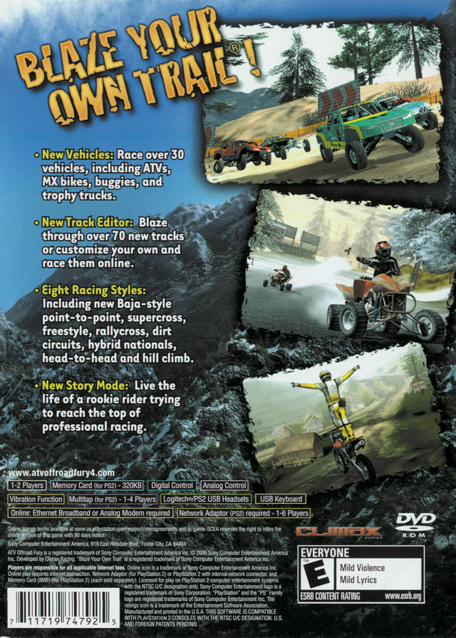 ATV Offroad Fury 4 (Greatest Hits) - PlayStation 2 (PS2) Game