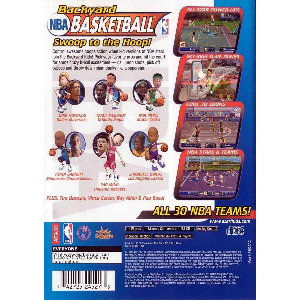Backyard Basketball - PlayStation 2 (PS2) Game Complete - YourGamingShop.com - Buy, Sell, Trade Video Games Online. 120 Day Warranty. Satisfaction Guaranteed.