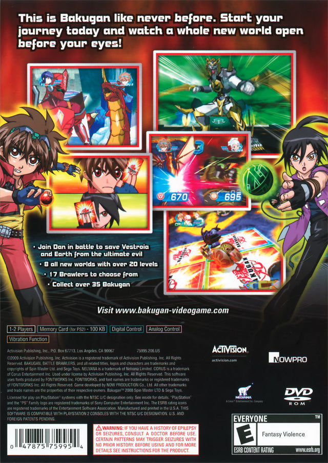 Bakugan: Battle Brawlers - PlayStation 2 (PS2) Game