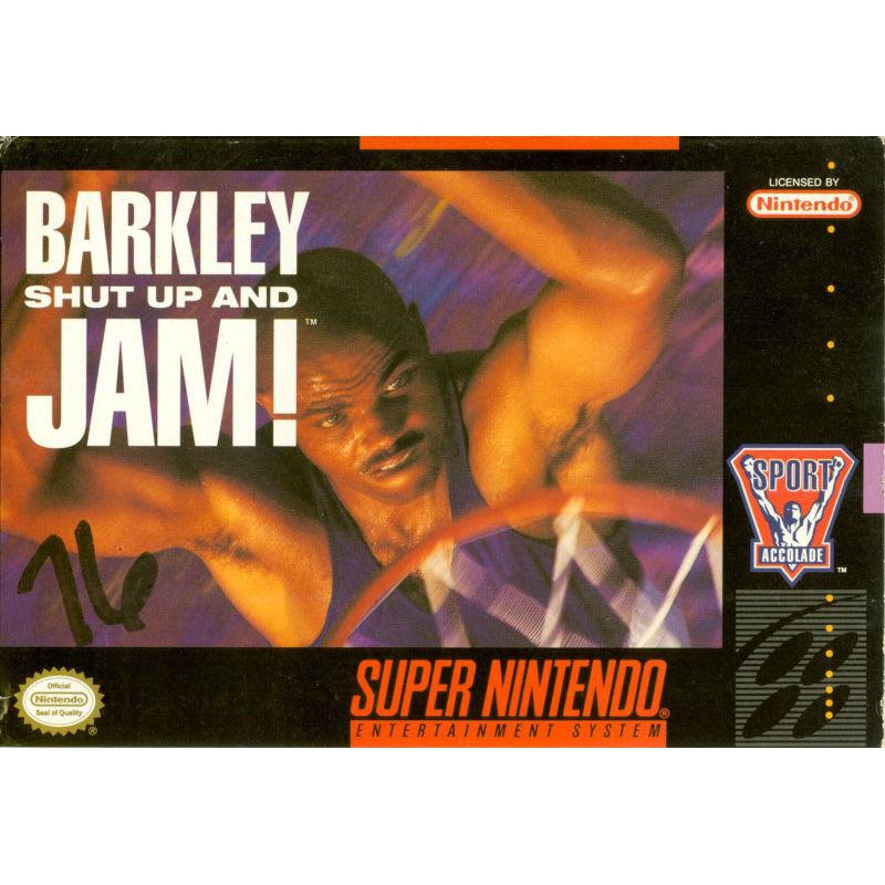 Barkley: Shut Up and Jam! - Super Nintendo (SNES) Game Cartridge - YourGamingShop.com - Buy, Sell, Trade Video Games Online. 120 Day Warranty. Satisfaction Guaranteed.
