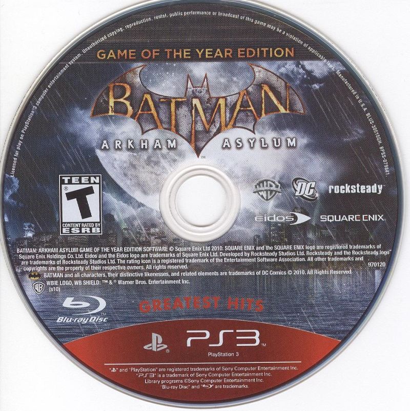 Batman: Arkham Asylum: Game of the Year Edition - PlayStation 3 (PS3) Game