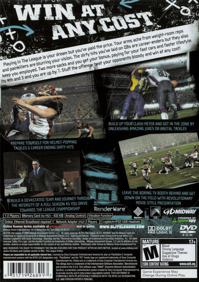 Blitz: The League (Greatest Hits) - PlayStation 2 (PS2) Game