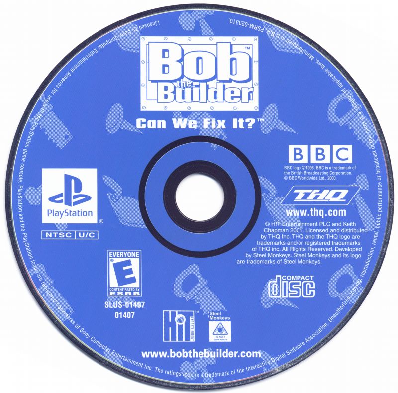 Bob the Builder: Can We Fix It? - PlayStation 1 (PS1) Game