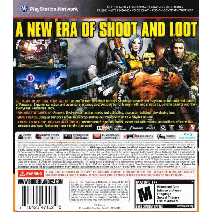 Borderlands 2 - PlayStation 3 (PS3) Game - YourGamingShop.com - Buy, Sell, Trade Video Games Online. 120 Day Warranty. Satisfaction Guaranteed.