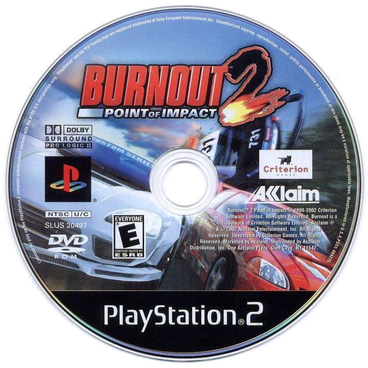 Burnout 2: Point of Impact - PlayStation 2 (PS2) Game
