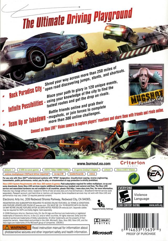 Burnout Paradise - Xbox 360 Game
