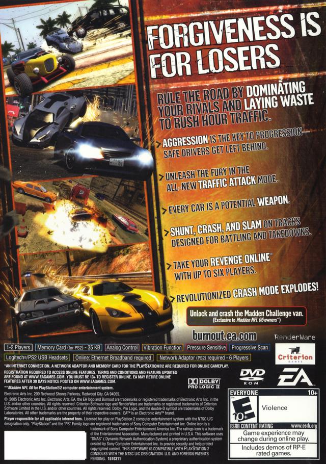 Burnout: Revenge (Greatest Hits) - PlayStation 2 (PS2) Game