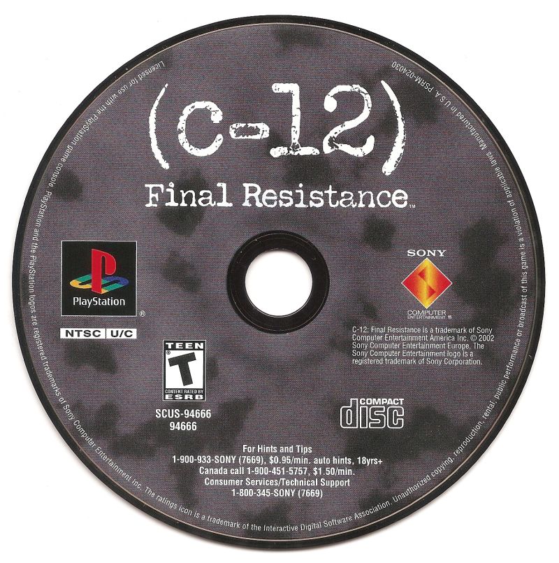 C-12: Final Resistance - PlayStation 1 (PS1) Game