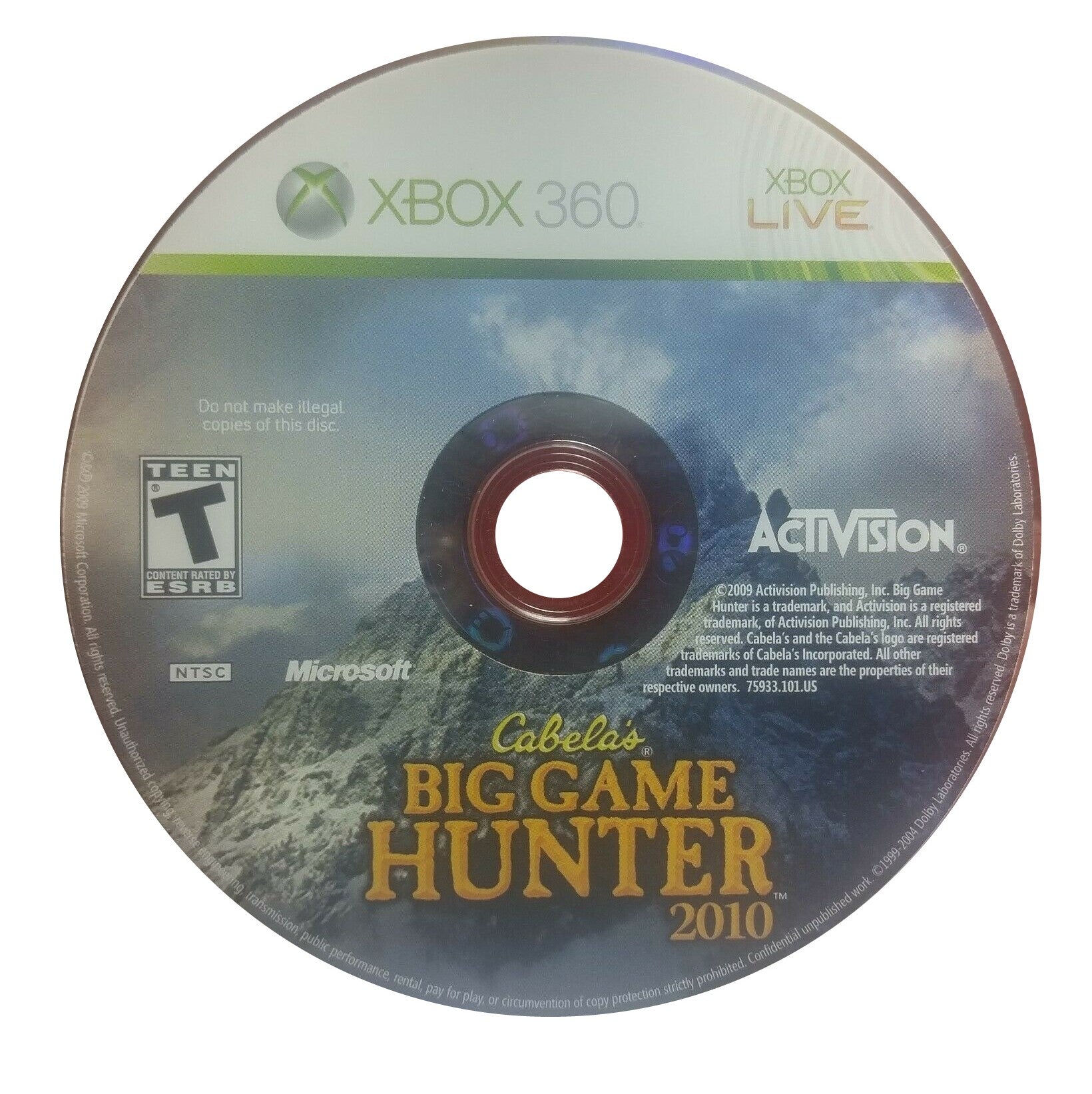 Cabela's Big Game Hunter - Xbox 360 Game