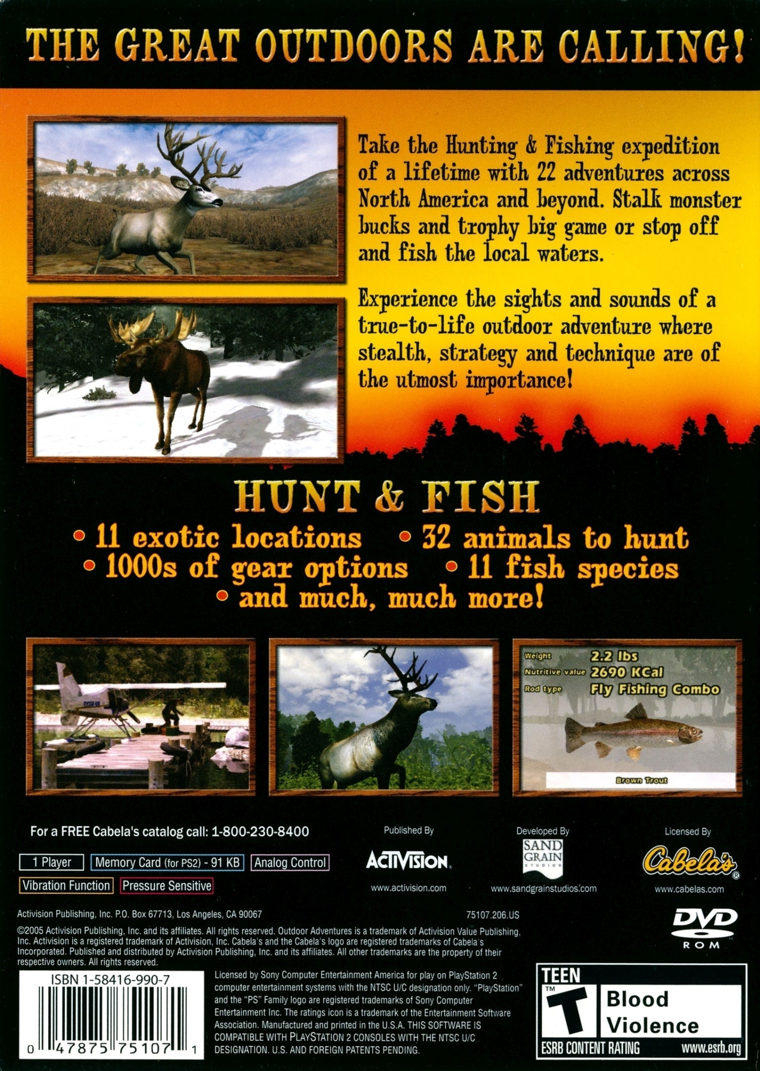Cabela's Outdoor Adventures - PlayStation 2 (PS2) Game