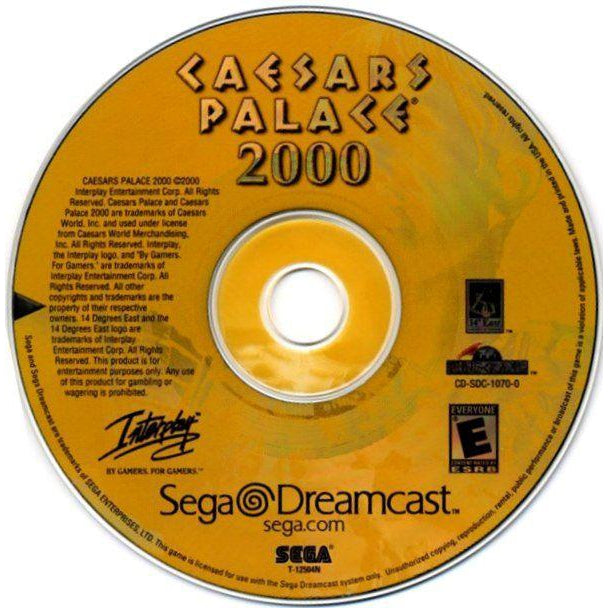 Caesars Palace 2000 - Sega Dreamcast Game Complete - YourGamingShop.com - Buy, Sell, Trade Video Games Online. 120 Day Warranty. Satisfaction Guaranteed.
