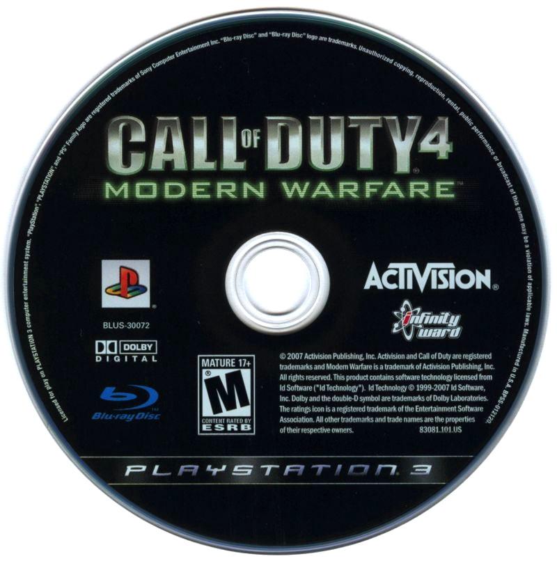 Call of Duty 4: Modern Warfare - PlayStation 3 (PS3) Game