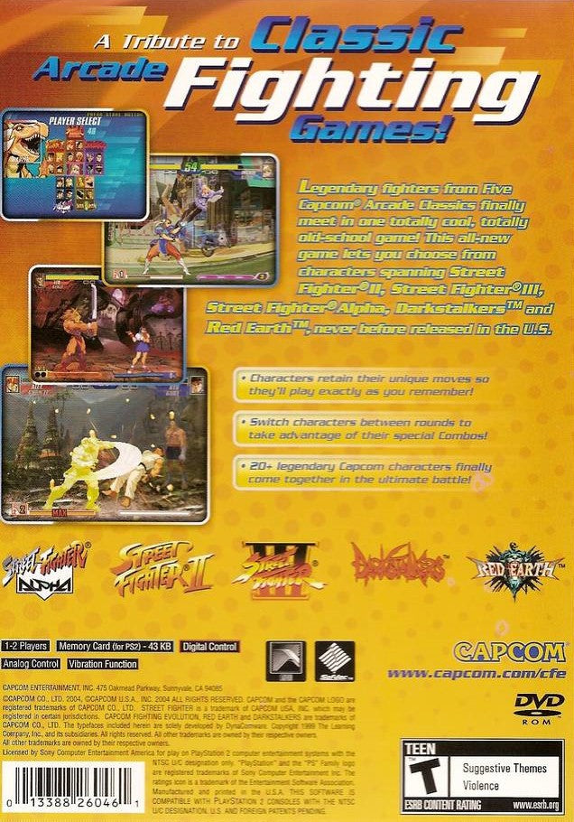 Capcom Fighting Evolution - PlayStation 2 (PS2) Game