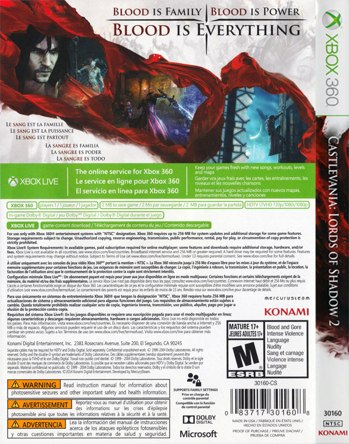 Castlevania: Lords of Shadow 2 - Xbox 360 Game