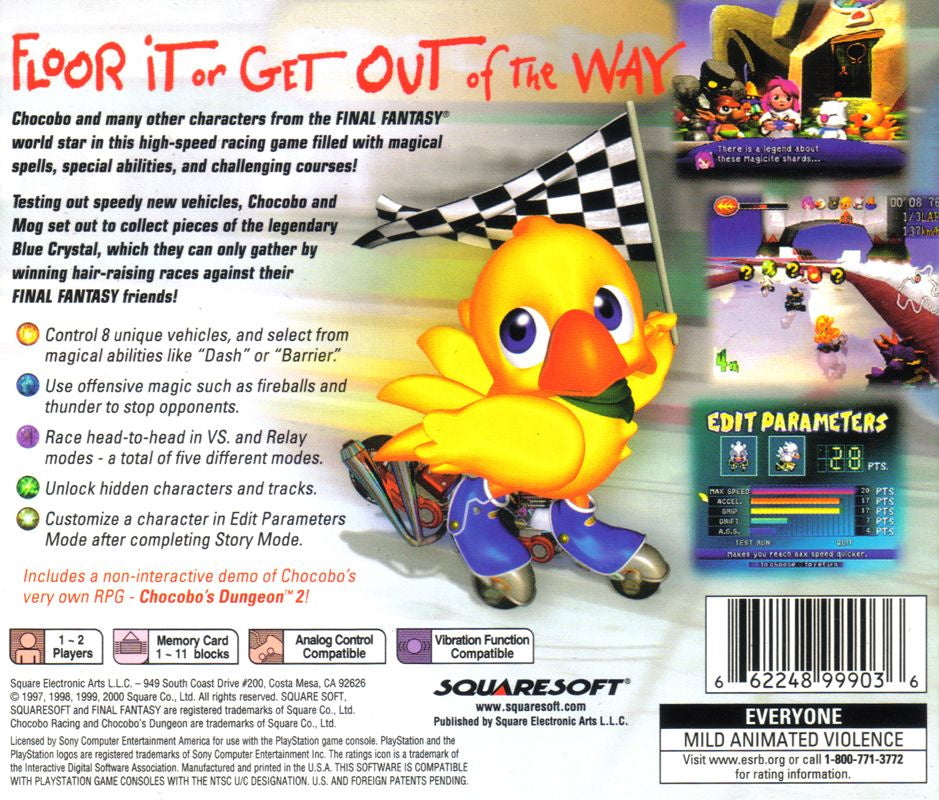 Chocobo Racing - PlayStation 1 (PS1) Game