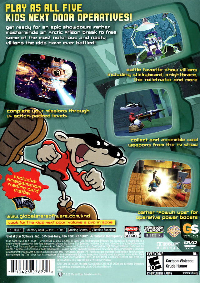 Codename: Kids Next Door: Operation: V.I.D.E.O.G.A.M.E. - PlayStation 2 (PS2) Game