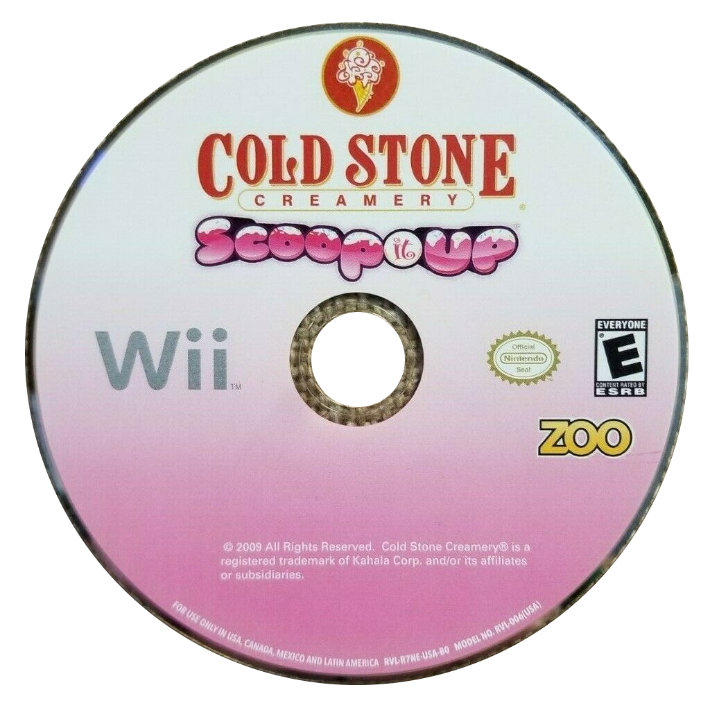 Cold Stone Creamery: Scoop It Up - Nintendo Wii Game