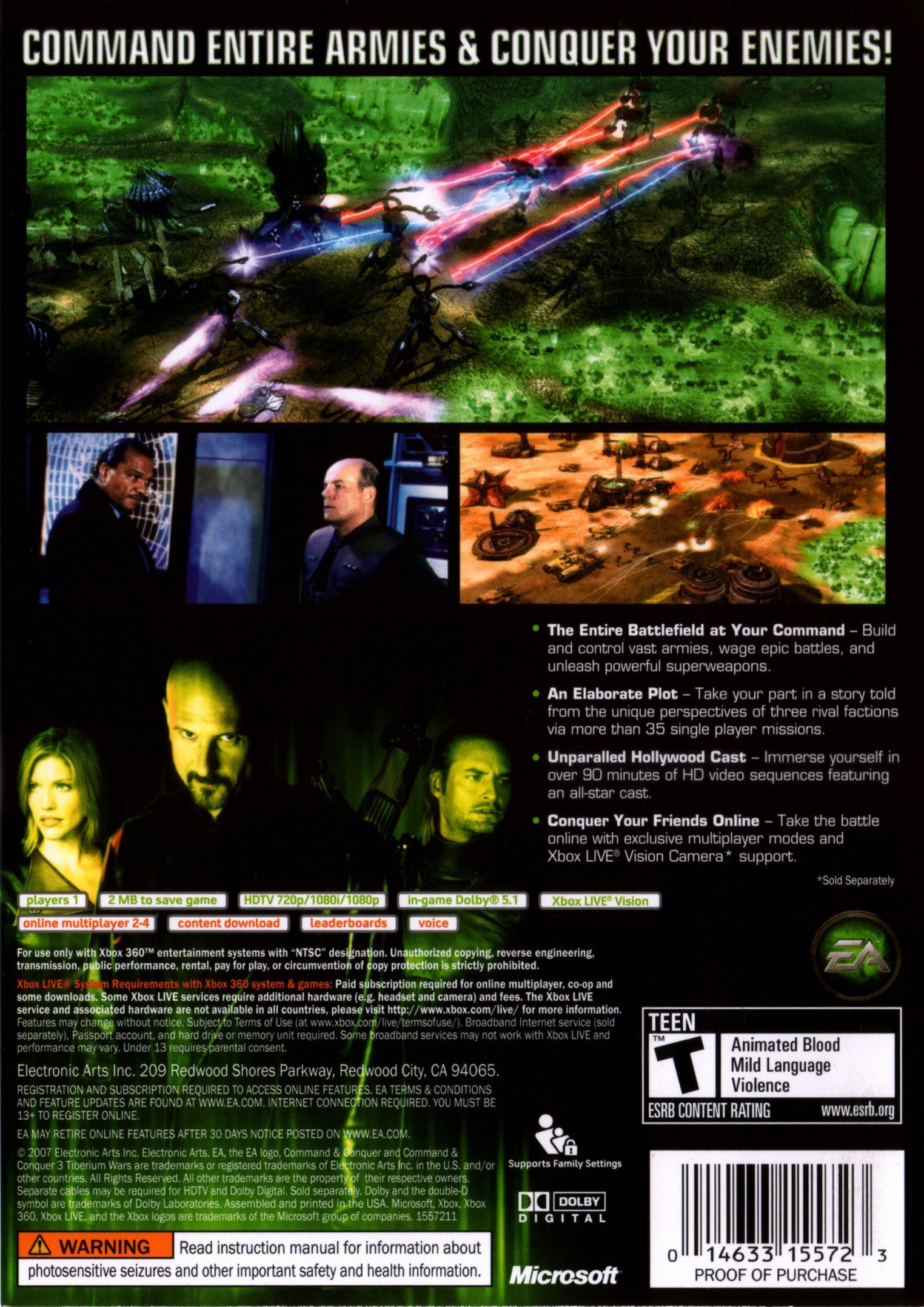 Command & Conquer 3: Tiberium Wars - Xbox 360 Game