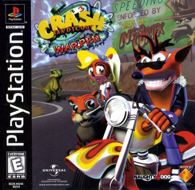 Crash Bandicoot: Warped - PlayStation 1 (PS1) Game