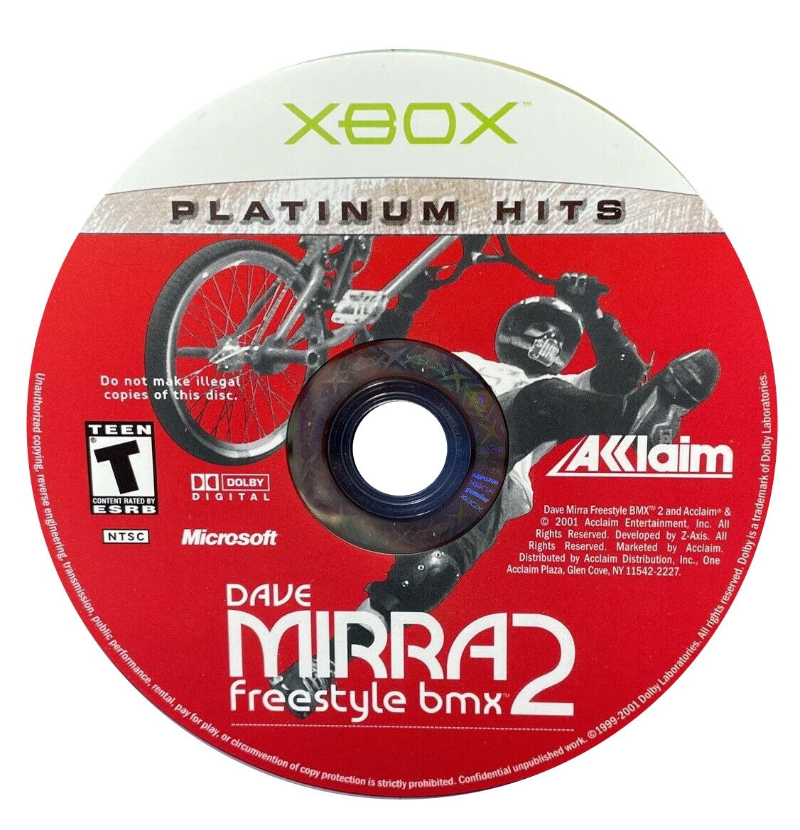 Dave Mirra Freestyle BMX 2 (Platinum Hits) - Microsoft Xbox Game