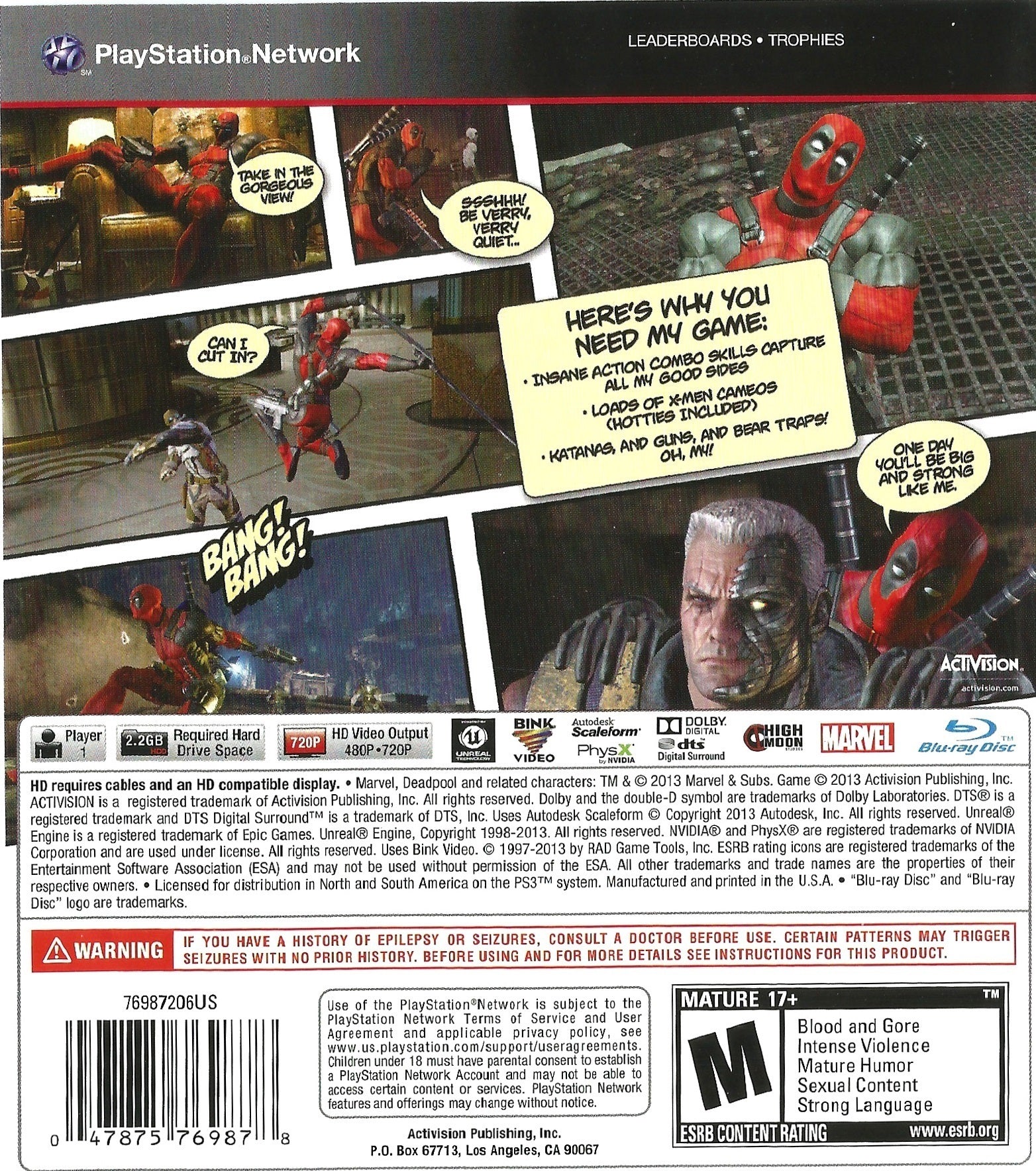 Deadpool - PlayStation 3 (PS3) Game