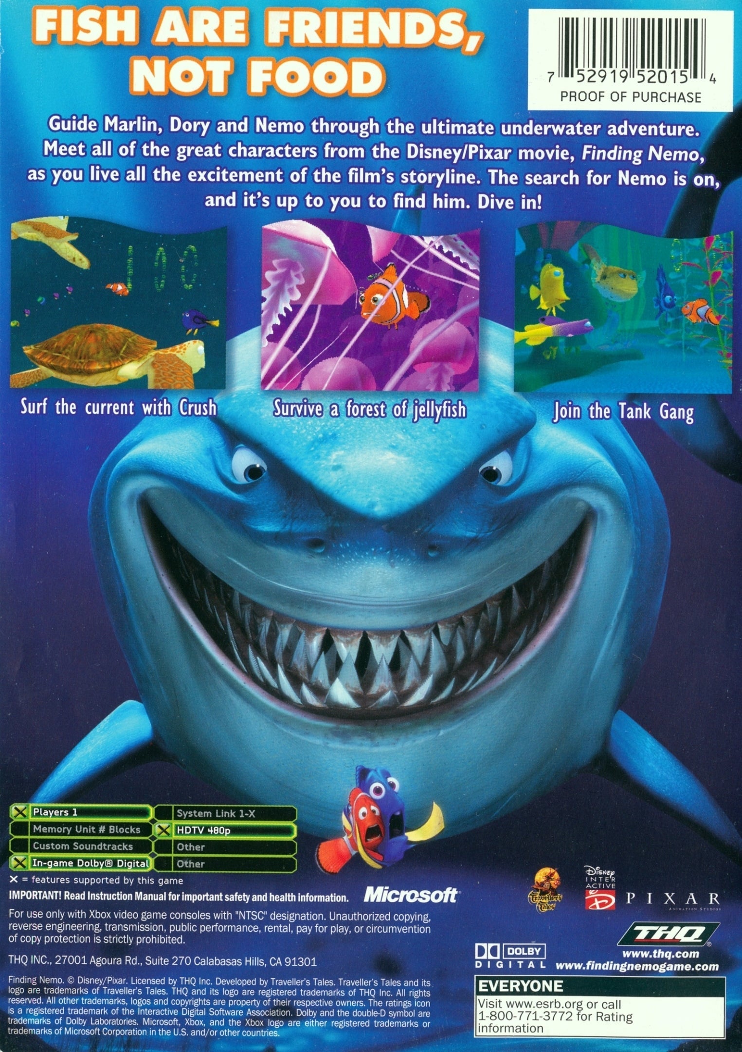 Finding Nemo - Microsoft Xbox Game
