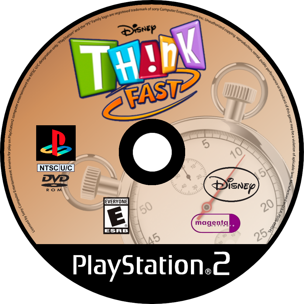 Disney Think Fast - PlayStation 2 (PS2) Game