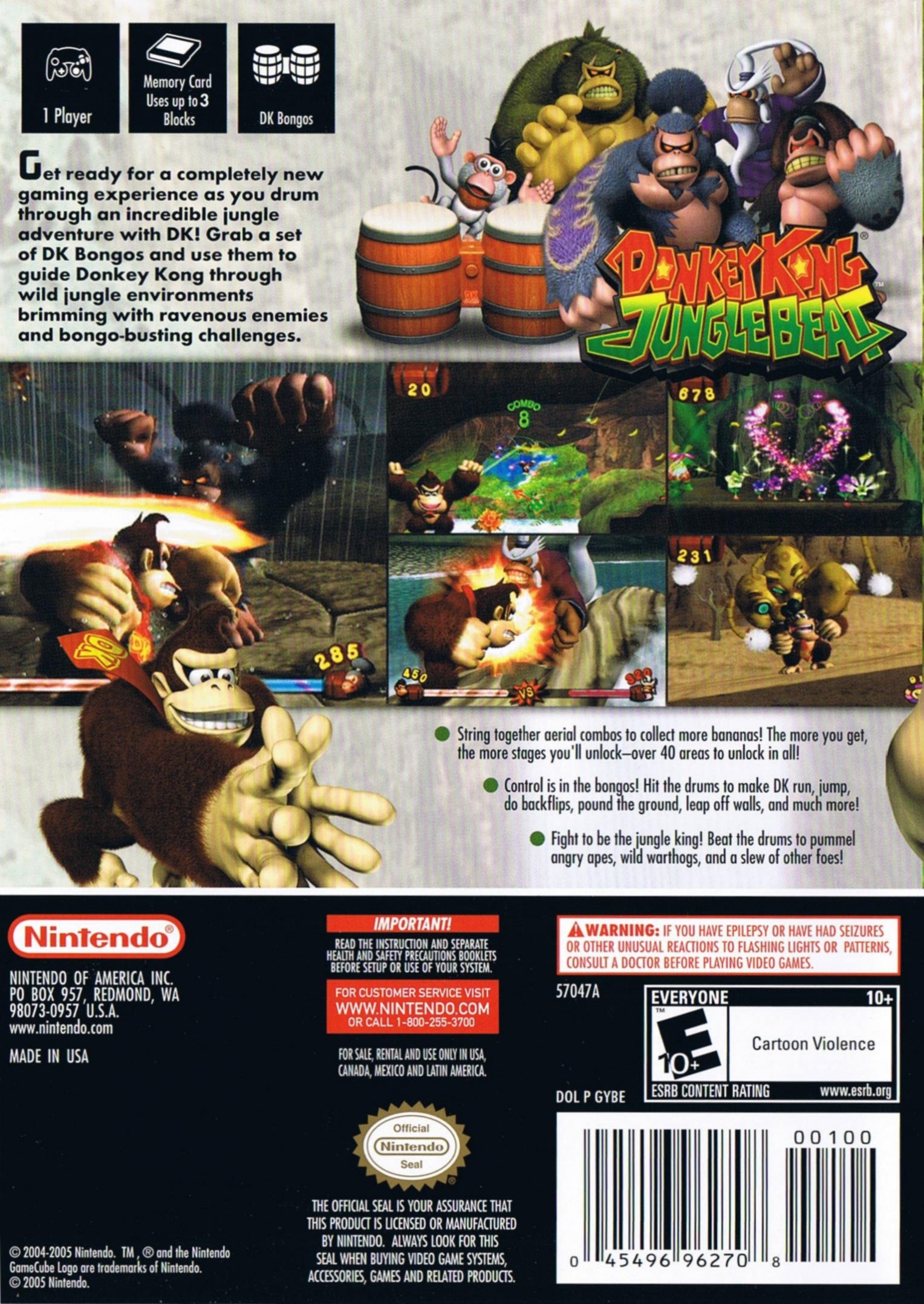 Donkey Kong: Jungle Beat - GameCube Game