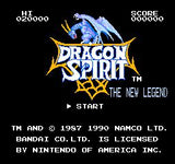 Dragon Spirit: The New Legend - Authentic NES Game Cartridge