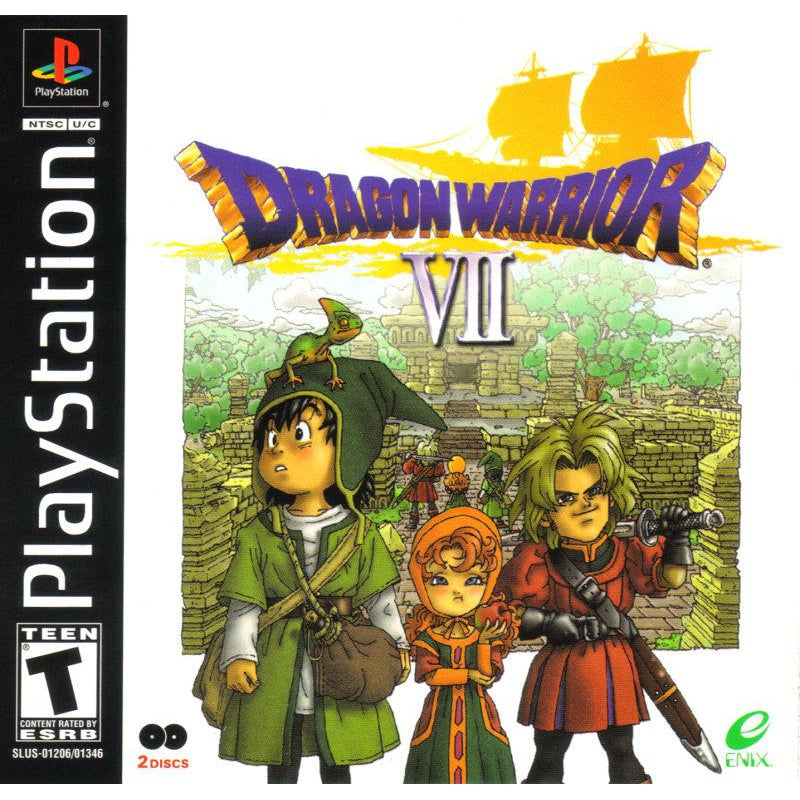 Dragon Warrior VII - PlayStation 1 PS1 Game Complete - YourGamingShop.com - Buy, Sell, Trade Video Games Online. 120 Day Warranty. Satisfaction Guaranteed.
