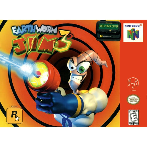 Earthworm Jim 3D - Authentic Nintendo 64 (N64) Game Cartridge - YourGamingShop.com - Buy, Sell, Trade Video Games Online. 120 Day Warranty. Satisfaction Guaranteed.