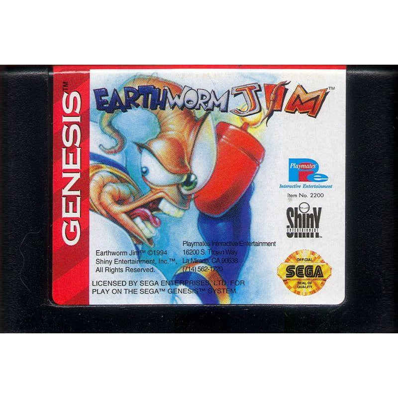 Earthworm Jim - Sega Genesis Game Complete - YourGamingShop.com - Buy, Sell, Trade Video Games Online. 120 Day Warranty. Satisfaction Guaranteed.