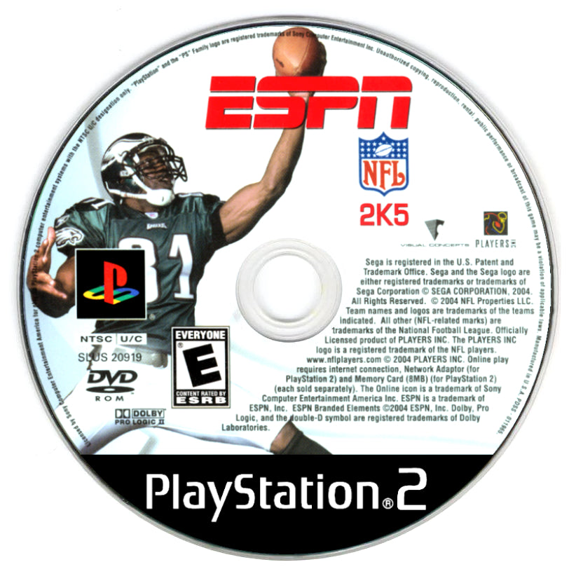 ESPN NFL 2K5 - PlayStation 2 (PS2) Game