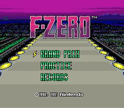 F-Zero - Super Nintendo (SNES) Game Cartridge