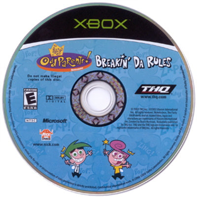 Fairly Odd Parents: Breakin' Da Rules - Microsoft Xbox Game
