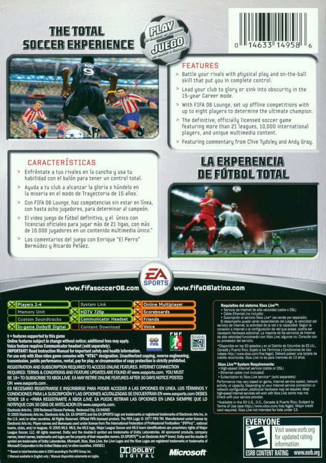 FIFA Soccer 06 - Microsoft Xbox Game