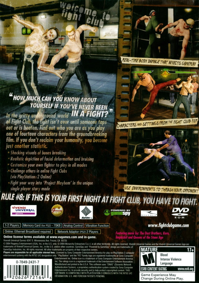 Fight Club - PlayStation 2 (PS2) Game