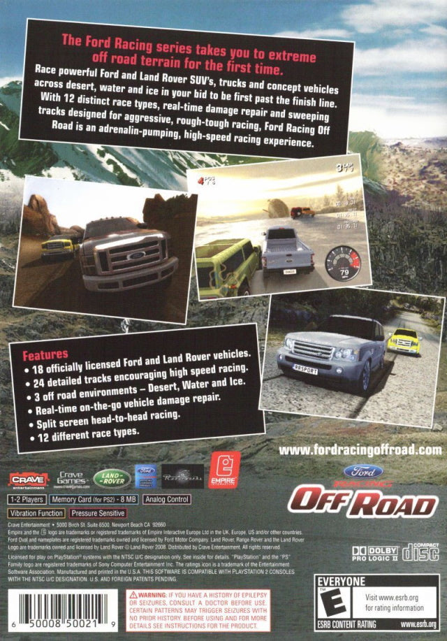 Ford Racing: Off Road - PlayStation 2 (PS2) Game