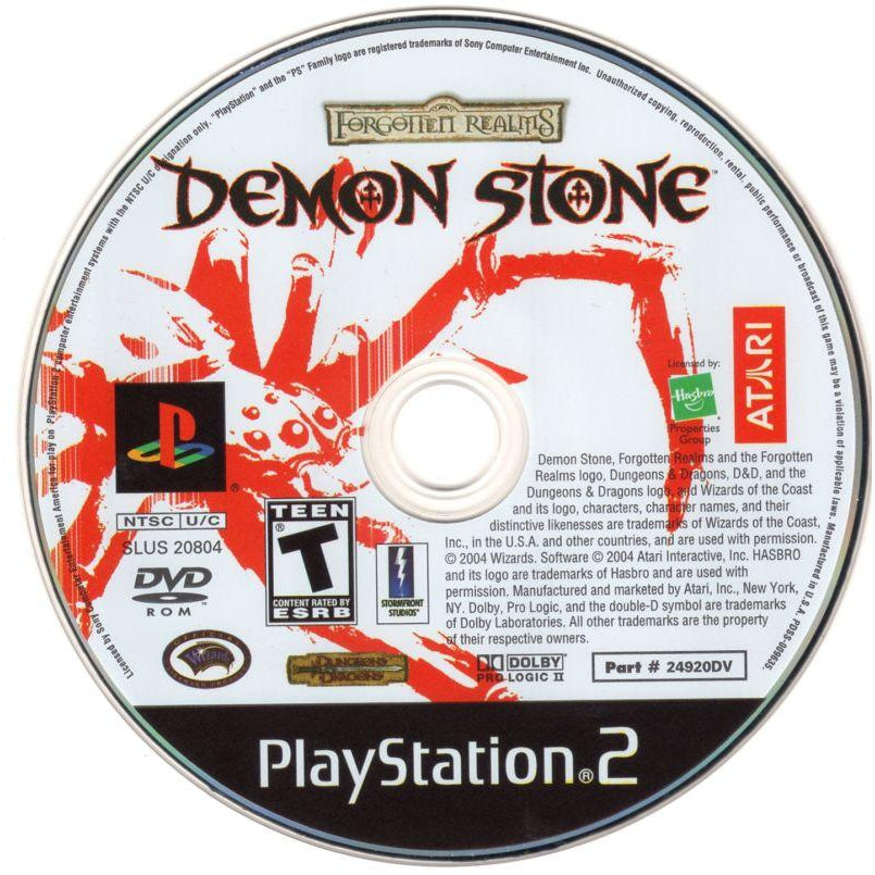Forgotten Realms: Demon Stone - PlayStation 2 (PS2) Game Complete - YourGamingShop.com - Buy, Sell, Trade Video Games Online. 120 Day Warranty. Satisfaction Guaranteed.
