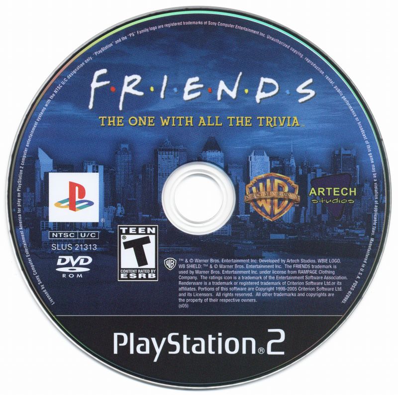 Friends: The One with All the Trivia - PlayStation 2 (PS2) Game